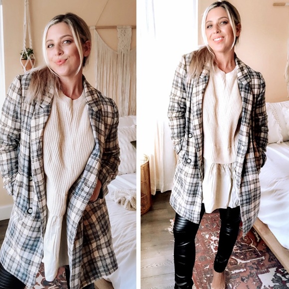 WOVEN KNIT SWEATER TOP TUNIC MIDI DRESS - Picture 7 of 9